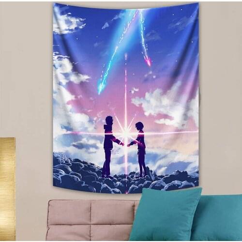 Anime Tapestry Kawaii Room Decor Hippie Home Decor Boho Decoration Home Decor Decoration Mural Tapiz Gobelin Decoracion Pared