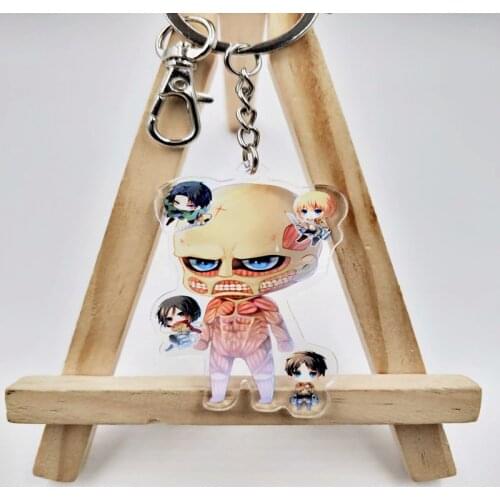 Anime Attack on Titan Shingeki no Kyojin Levi Rival Ackerman Acrylic Pendant Keychain Figure Collection Model Toy Gift Cosplay