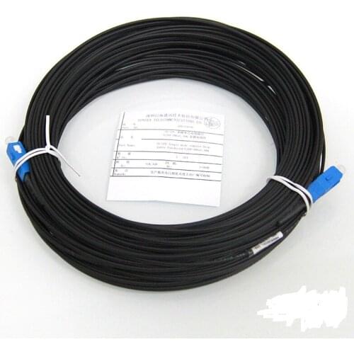 Free Shipping Indoor FTTH SC UPC Fiber Patch Cable Cord 50m SC/UPC-SC/UPC Optical Fiber Jumper in stock