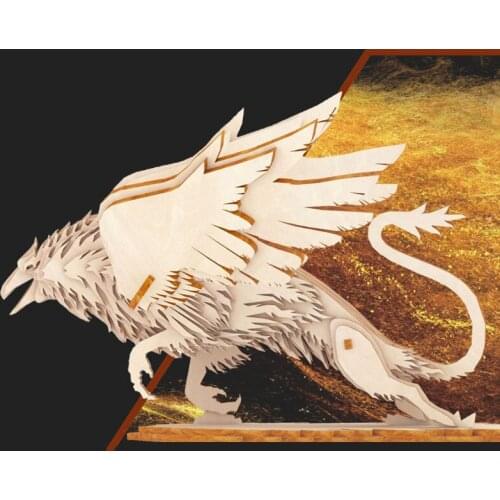 3D Wooden Puzzle Toy Animal Model For Children Jigsaw Puzzle Reindeer Hawk Dinosaur Owl Christmas Gift