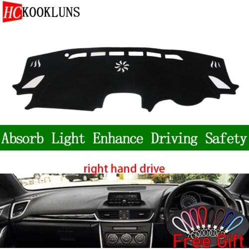 For mazda cx-4 cx4 2016 2017 2018 Right Hand Drive Dashboard Cover Car Stickers Sun Shade Dash Mat Carpet Interior Accessories