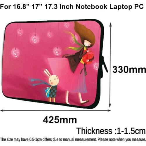 For Women Girls 2020 New Arrival Laptop Computer Bag 17 Inch Sleeve Laptop Case 16.8 17.3 Inch Prints Notebook Cover For Macbook