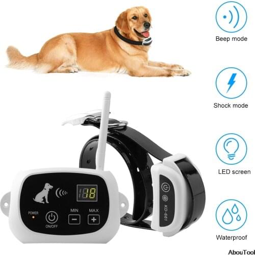 Wireless Dog Fence Remote System KD-661 Big Dogs Electronic Fenc Device Waterproof Pet Training Collar Electric Shock Adjustable