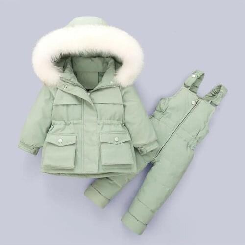 Baby boys winter down jacket for toddler girl clothes jumpsuit children clothing set Thicken Warm Infant snowsuit kids 0-4 Years