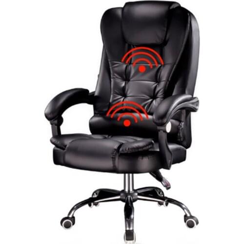 Computer Gaming Chair Lying Massage Lifting Rotatable Armchair Footrest Office Adjustable Swivel Leather Executive Massage Chair