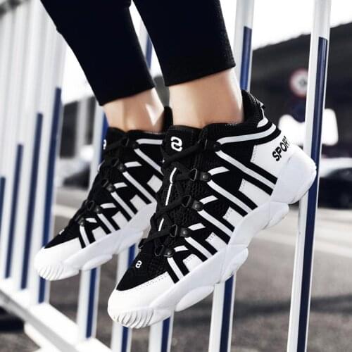 Large Size Anti-slip Shoes Running Women Sneakers Men Sport Shoes Female Summer Sports Shoes for Women Black Jogging Femme B-533