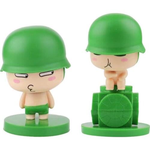 Hot Selling Creative Personality Artillery Shaking His Head Doll Car Decoration Artillery Cartoon Hand-made Decorative Supplies