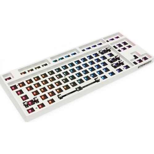 GK87 GK87S TKL RGB Hot Swap Programmable Wired Bluetooth MX Mechanical keyboard DIY kit