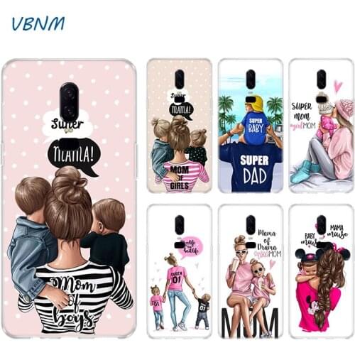 Fashion Baby Mom Girl Boy Case For OnePlus 1+ 8 8T Nord 7T 7 Pro 6 6T 5 5T 3 3T Silicone Rubber TPU Coque Cover