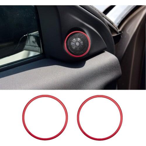 Car Door Audio Speaker Cover Trim Accessories Fit For Land Rover Range Evoque Convertible Ember Edition 2013 2014 2015 2016 2017