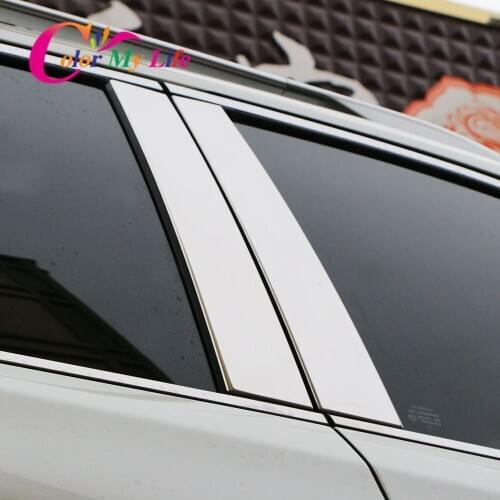 Color My Life Car Window Pillar Trim Car Body Decorative Strips Sticker for Nissan X-Trail Xtrail T32 2014 - 2020 Accessories