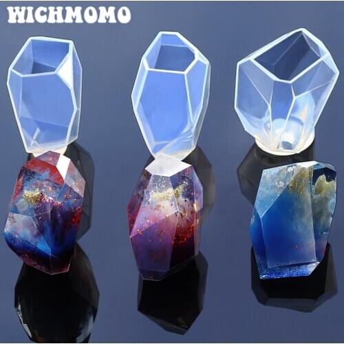 New 1PCS Cut Square Craft DIY Transparent UV Resin Liquid Silicone Combination Molds for Ornamental Furnishing Articles Making