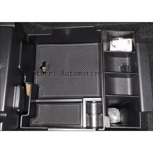 New Style ! 1 Pcs For Ford Explorer 2013 - 2017 Plastic Interior Central Slot Storage Box Decorative Molding