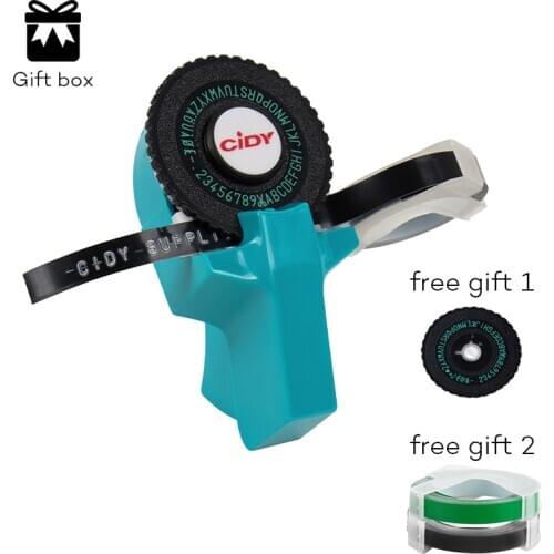 Embossing label maker upgrade version CIDY C1 01 mini DIY convenient mobile phone label printer for MOTEX E101, suitable for 9m