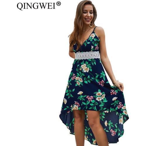 Летние платья бохо QINGWEI China At AliExpress