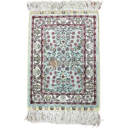 Seeykeep™ 1x1.5ft Rectangle Pure Silk Handknotted Oriental Rug-SK3036030
