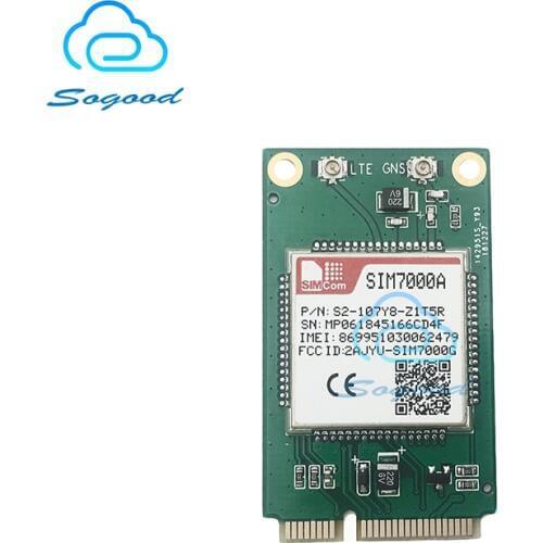 SIMCOM SIM7000A B2/B4/B12/B13 NB-IoT mini pcie Module LTE CAT-M1(eMTC) GNSS (GPS,GLONASS ) competitive with SIM900 and SIM80