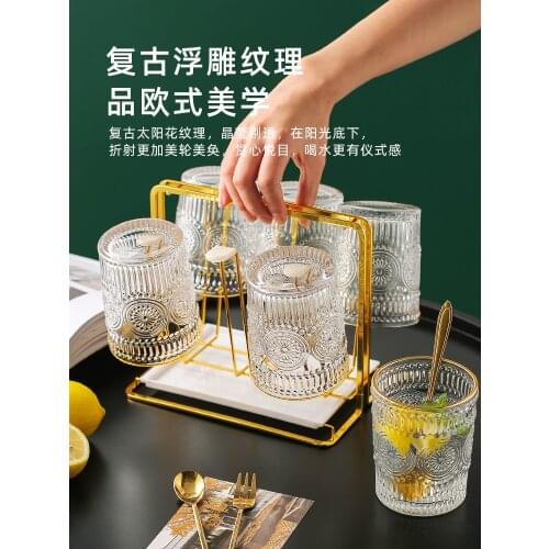 Phnom Penh Glass Cup With High Color Water Set Household Beverage Beer Tea