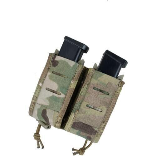 TMC Tactical Multicam 9mm Double Pouch Bag Vest Molle Bag with Molle Straps