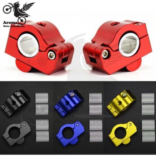 Universal part 22mm 28mm motorcycle accessories CNC racing moto handlebar risers for 7/8" 1-1/8 Pit Dirt motorbike bar clamps
