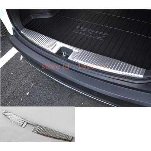 Car Inside Rear Bumper Trim Stainless Steel Scuff Sill Trunk Plate Pedal 1pcs For Honda HR-V HRV Vezel 2014 2015 2016 2017 2018