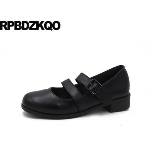 Round toe black china chinese mary jane designer shoes women luxury 2019 japanese school ladies factory direct patent leather
