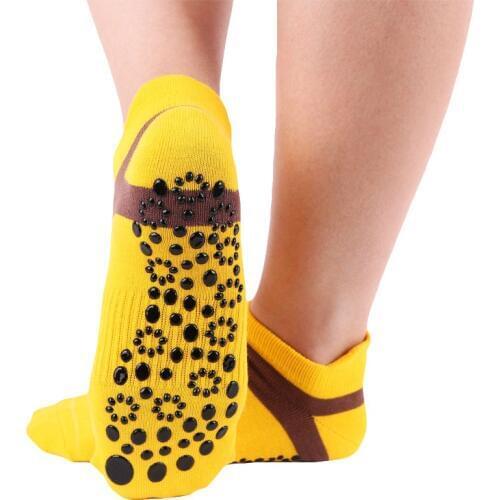 Women Cotton Non-slip Yoga Socks With Grips Breathable Anti Skid Floor Socks Breathable Pilates Gym Fitness Sports Socks