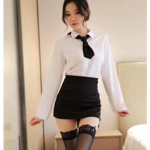 Japanese Sexy Lingerie Teacther Cosplay Set Secretary Uniform Sex Maid Costumes Underwear Hot Erotic Body Lady Porno Clothes