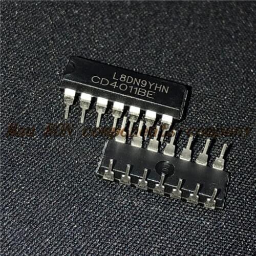 10PCS/LOT CD4011BE CD4011 DIP14 DIP-14 New original In Stock