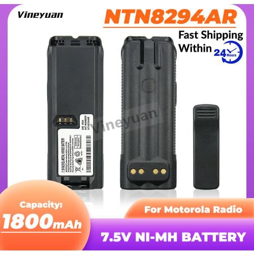 1800mAh NTN8294AR NiMH Battery for MOTOROLA XTS3000 XTS5000 Two Way Radio Battery with Belt Clip