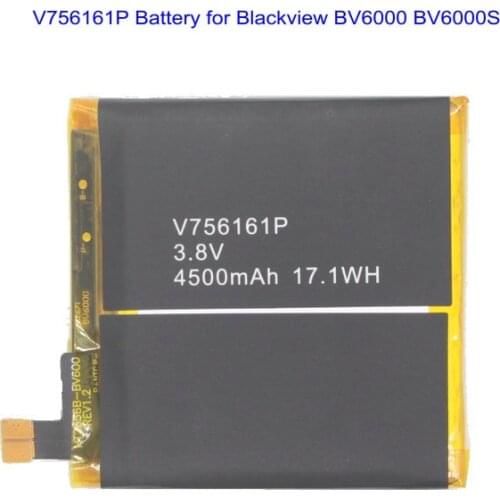 1x 4500mAh 17.1Wh V756161P BV6000 Battery For Blackview BV6000S BV6000 S Smart Mobile Phone li-ion Battery