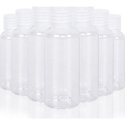 20pcs 30/50/100ml Clamshell Empty Vail Shampoo Gels Cosmetics Lotion Bottles Flip Cap Makeup Travel Container Hand Sub-bottling