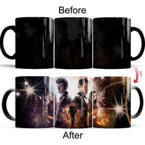 2020 Doctor Who Coffee Mug 350ml Ceramic Color Changing Mugs Coffee Cups Travel Safe Dropshipping