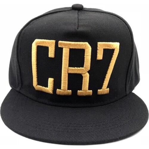 New High Quality Fashion Style Cristiano Ronaldo CR7 3D embroidery Baseball Caps Hip Hop Caps cotton adjustable Snapback Hats