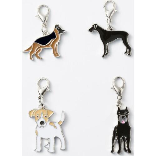 Dog Tags Puppy Pet ID Name Dog Collar Tag Pendant Engraved Cat 5 Styles Dog Shape Pet Accessories