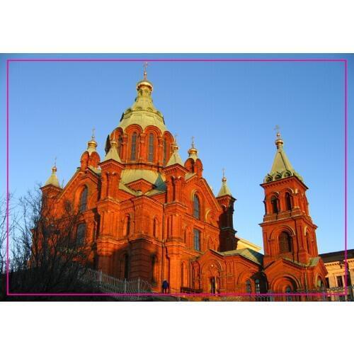 Decoration Gift Photo Magnets Home Decor Stickers,Helsinki Cathedral, Finland Souvenir Fridge Magnet 5683