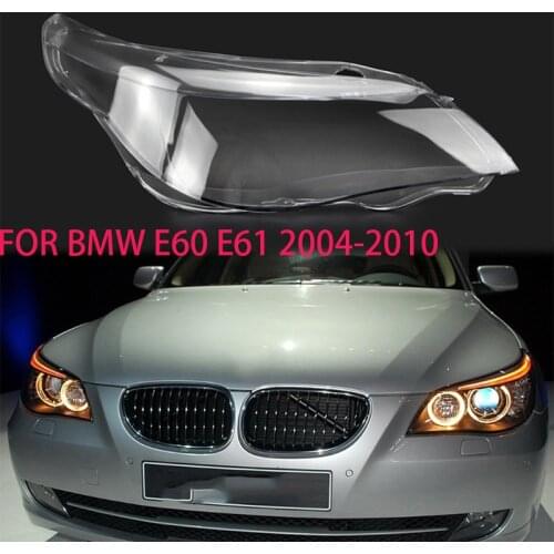 For BMW 5 series E60 E61 lens Headlight transparent housing shell cover Lens glass housing Car headlight transparent glass