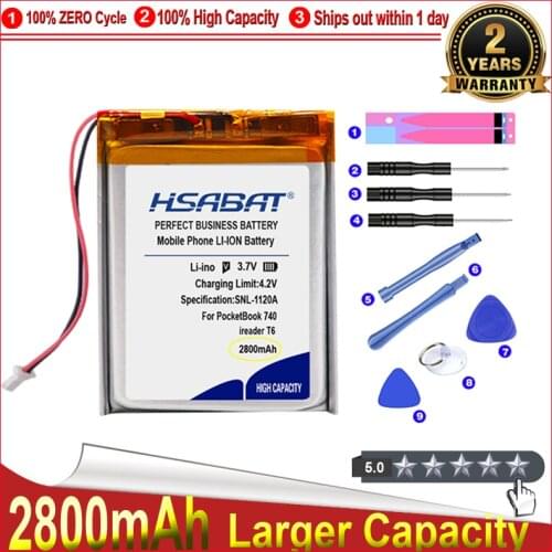 HSABAT 0 Cycle 2800mAh Battery for PocketBook740 PocketBook 740 JL18-A30 High Quality Replacement Accumulator