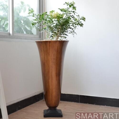 If the SMARTART glass steel mall model room villa Club Project flower vase floor decoration