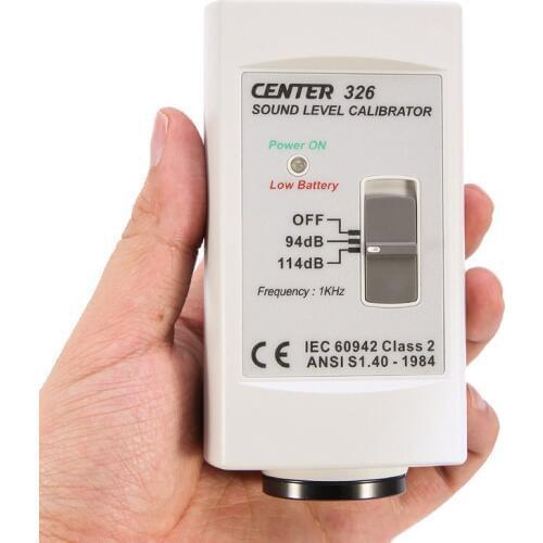 CENTER-326 Accurate Simple Sound Noise Level Calibrator (94dB/114dB) Sound Level Meter Accurate and Simple to use