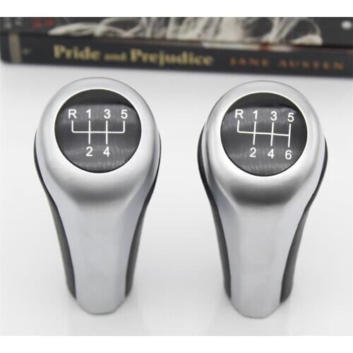 5 6 Speed Gear Stick Shift Knob Leather Cover For BMW 1 Series E81 E82 E87 E88 2004 2005 2006 2007 2008 2009 2010 2011 2012