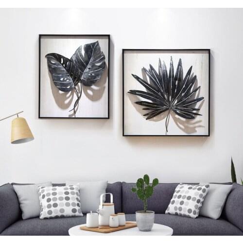 Creative Three-dimensional Wrought Iron Wall Decoration Wall Decoration Nordic Simple Home Living Room Wall Decoration Entrance