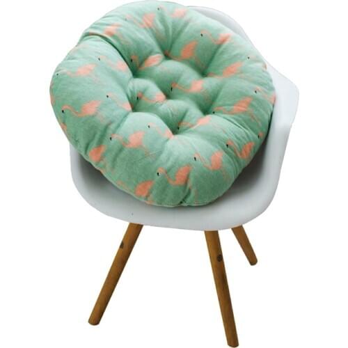 Round Cotton Linen Children Dining Chair Heighten Cushion Thicken Seat Cushion Bed Sofa Pillow Swing Cradle Mat Office Chair Pad