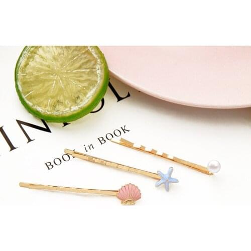 Fashion 2020 New Shell/Star/Pearl Hairpin For Women Bohemia Handmade Sea Style Hairpin Charming Date Gift Jewelry Accessory