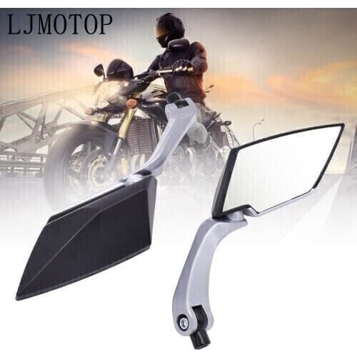 For Yamaha XJR FJR 1300 FZ1 FAZER YZF R3 R25 R6 Motorcycle Mirror 8/10mm Scooter Electrombile Back Side Convex Mirror Universal