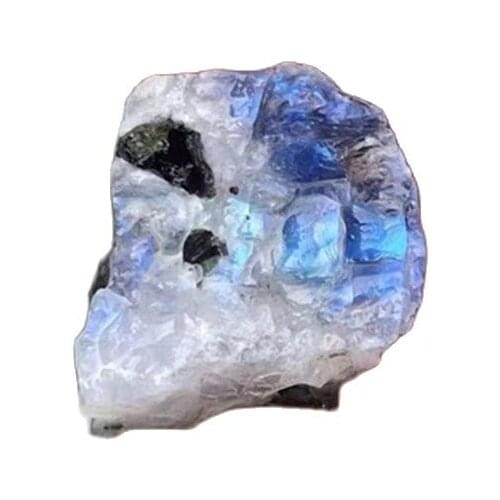 Natural white moonstone Raw Crystal Specimen Healing crystal love natural stones and minerals fish tank stone