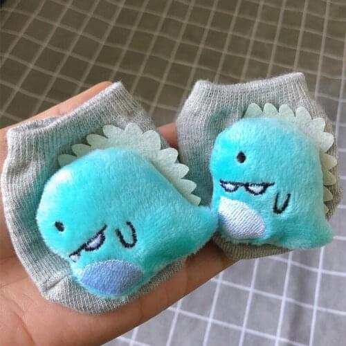 3D Dinosaur Cartoon Baby Socks Newborn Kid Boys Girls Cute Sweet Cotton Boat socks Lovley New born Accessories