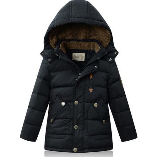 2017 New Arrival Children Duck Down Coat Big Boy Parka Coat Thick Warm Winter Outerwears Jacket Snow Wear 5-13Y DQ091
