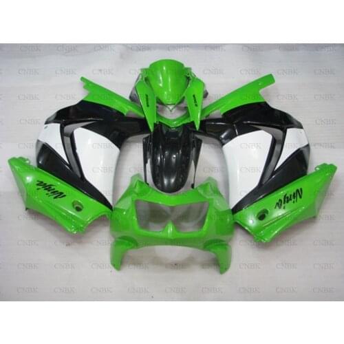 Motorcycle Fairing for Ninja 250R 2013 Ninja 250R Motorcycle Fairing 2009 EX 250 Bodywork 2008 - 2014 Green Black White