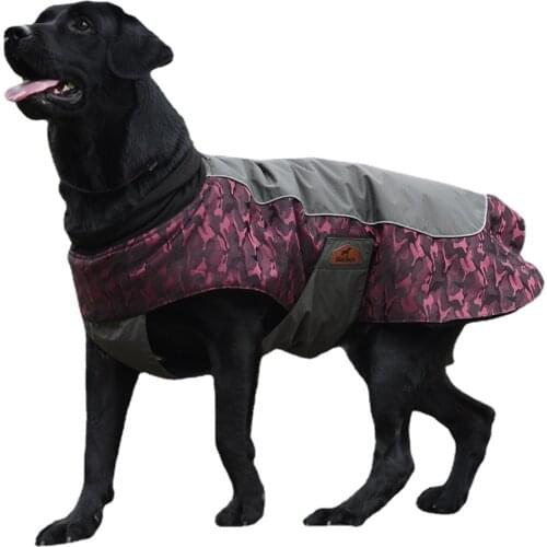 Dog Autumn and Winter Clothes Warm Cotton-padded Clothes Weatherproof Outdoor Camouflage Color Pet Dog Clothing Pet Supplies